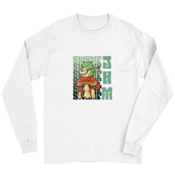 Discover Funny Banjo Frog Swamp Jam Frog Toad Long Sleeves