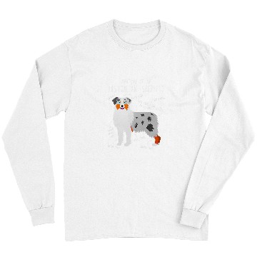 Discover Australian Shepherd Pet Anatomy Cute Funny Pet Aussie Dog Mom Long Sleeves