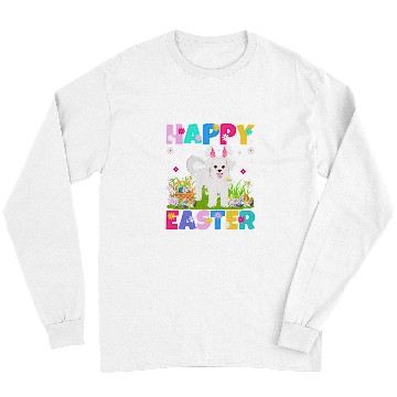 Discover Bichon Pet Frise Happy Easter Bunny Bichon Frise Dog Easter Sunday Long Sleeves