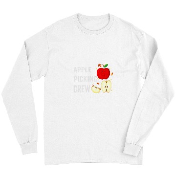 Discover Funny Apple Picking Crew Apple Harvest Outfit Fall Autumn Long Sleeves