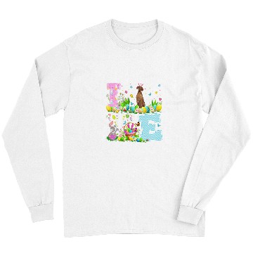 Discover Coonhound Pet Easter Egg Hunt Funny Love Coonhound Easter Long Sleeves