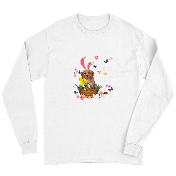 Discover Cavapoo Pet Happy Easter Day Easter Colorful Egg Hunt Long Sleeves