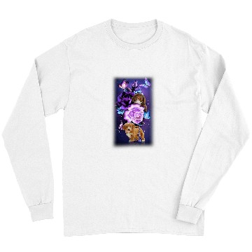 Discover Cockapoo Pet Love Magical Cockapoo Purple Roses Flower Butterfly Long Sleeves