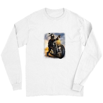 Discover Doberman Pet Riding Chopper Motorcycle Long Sleeves