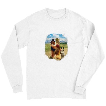 Discover German Shepherd Pet Playing Cricket Long Sleeves