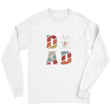 Discover Husky Pet Dad Cool for Dog Dad Retro Vintage Long Sleeves