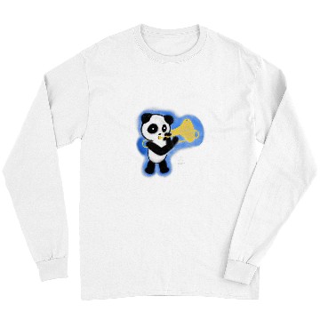 Discover Funny trombones Bear Panda Playing trombones Cute Bears Long Sleeves