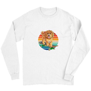 Discover Labradoodle Pet Funny Skateboarding Dog Skateboarder Long Sleeves
