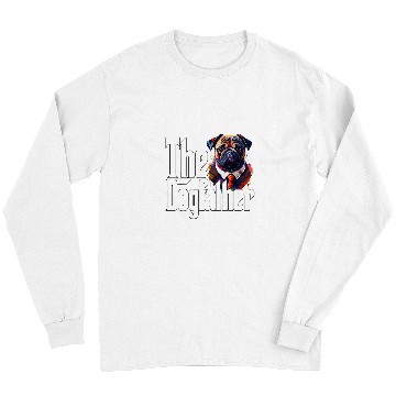 Discover Pug Pet Dad Dogfather Dogs Daddy Father Long Sleeves