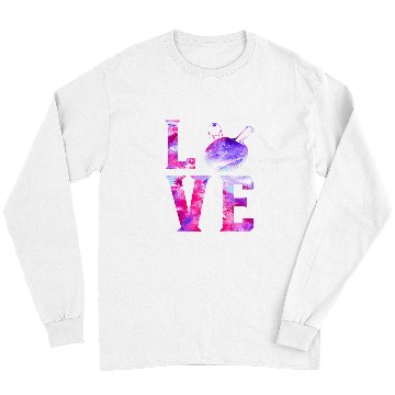 Discover Sport Ping Pong Watercolor Paddle Love Long Sleeves
