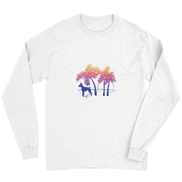 Discover Miniature Pinscher Pet Ombre Beach Sunrise Long Sleeves