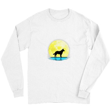 Discover Australian Cattle Pet Dog Lovers Full Moon Light Long Sleeves