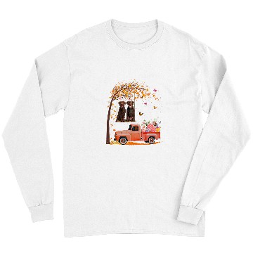 Discover Labrador Pet Chocolate Labrador Bunny Truck Eggs Tree Rabbit Easter Day Long Sleeves