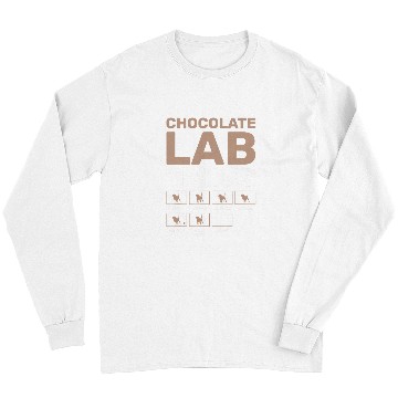 Discover Labrador Pet Chocolate Lab Tricks Black Long Sleeves