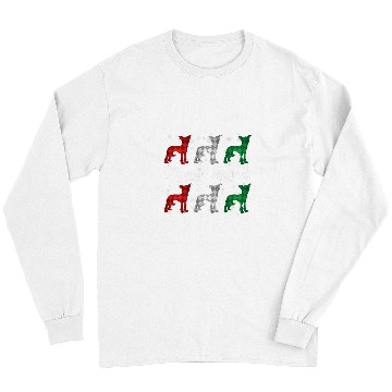 Discover Chinese Crested Pet Merry Christmas Argyle Long Sleeves