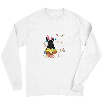 Discover Scottish Terrier Pet Happy Easter Day Colorful Egg Hunt Squad Long Sleeves