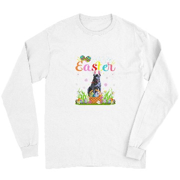 Discover Cane Corso Pet Bunny Egg Hunt Funny Cane Corso Happy Easter Long Sleeves
