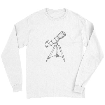 Discover Astronomer Equipment Telescope Astronomy Lovers Long Sleeves