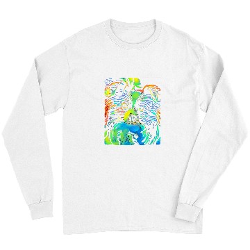 Discover Papillon Pet Face Puppy Pop Art Long Sleeves
