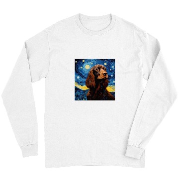 Discover Boykin Spaniel Pet Starry Night For Dog Mom Dog Dad 2 Long Sleeves
