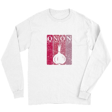 Discover Onion Periodic Table Elements Vegetables Farmer Retro Long Sleeves