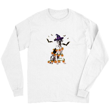 Discover Great Dane Pet Wizard Hat Tree Lights Pumpkin Funny Halloween Long Sleeves