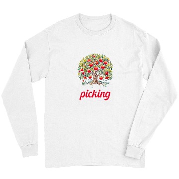 Discover Apple Picking Apple Tree Apple Fruit Lover Apple Farmer 214 Long Sleeves