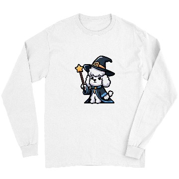 Discover Poodle Wizard Funny Dog Magic Long Sleeves