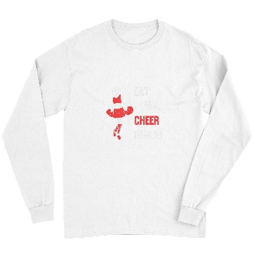 Discover Eat Sleep Cheer Repeat vintages Cheerleading Coach Long Sleeves