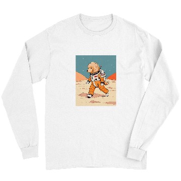 Discover Goldendoodle Mars Funny Dog Astronaut Long Sleeves