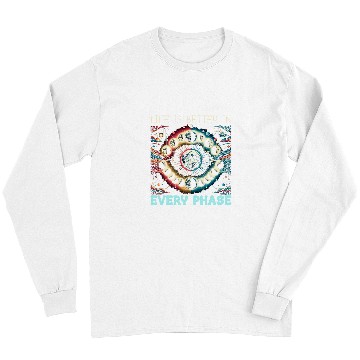 Discover Moon Phase Full Moon Lunar Eclipse Astronomer Astronomy 6 Long Sleeves