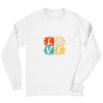 Discover Retro Love Curling Stone Curling Player Winter Sports Long Sleeves