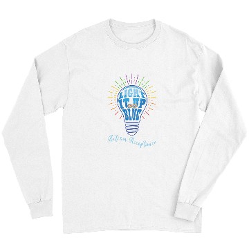 Discover Autism Puzzle Acceptance April Light Blue For Long Sleeves