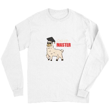Discover Llama Pet Call Me Master Degree Alpaca Master Long Sleeves