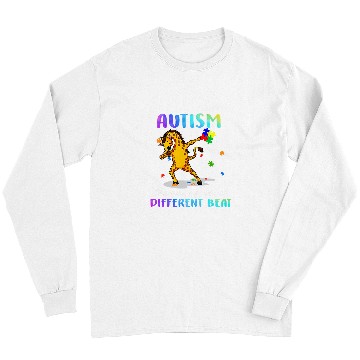 Discover Giraffe Pet Autism Giraffes Dancing To A Different Beat Funny Long Sleeves