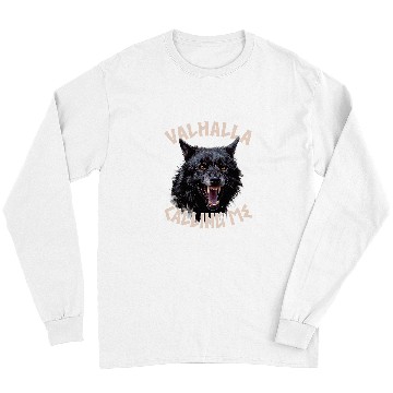 Discover Coyote Mammal Viking Angry wolfs Norse Mythology Valhalla Calling Me Viking Long Sleeves
