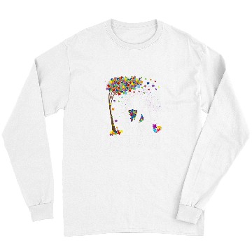 Discover Autism Puzzle Awareness Poppy Bear Support Long Sleeves