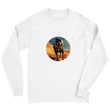 Discover Rottweiler Mars Funny Dog Astronaut Long Sleeves