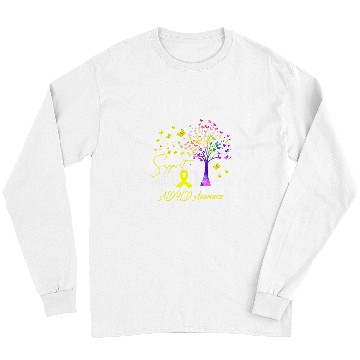 Discover ADHD Ribbon Support Squad For Adhd Awareness Long Sleeves