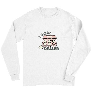 Discover Chicken Pet Local Egg dealers Funny Bleached Chicken Lover Farm Farmer 16 Long Sleeves