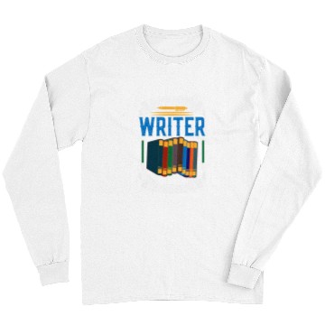 Discover The bests Creative Writer In Progress Author Book Writing Long Sleeves