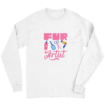 Discover Fur Artist Dog Groomer Grooming Pet Puppy Care Groom Long Sleeves