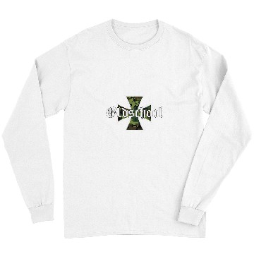 Discover Biker Motorcycle Iron Cross Old School Chopper Long Sleeves