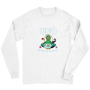 Discover Aliens UFO Extraterrestrial Area 51 UFO Space Geek 9 Long Sleeves