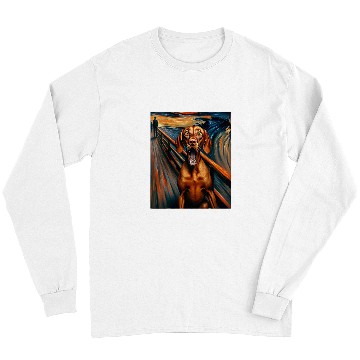 Discover Expressionist Artsy Vizsla Dog Artistic Vizsla Long Sleeves