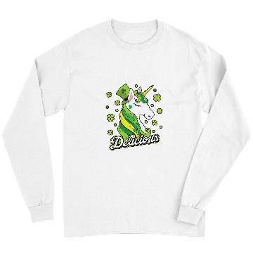 Discover Unicorn Pet Im Magically Delicious St Patricks Day Long Sleeves