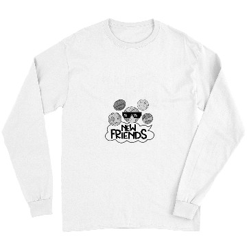 Discover Pluto Found New Friends Pluto Lover Astronomer 1 Long Sleeves
