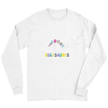 Discover Dinosaur Pet Eggasaurus Stegosaurus Easter Egg Dinosaur Funny Easter1 Long Sleeves