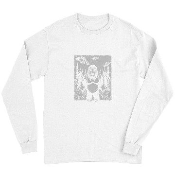 Discover Bigfoot Pet Hovering Ufos Aliens Flying Saucers Sasquatch Long Sleeves