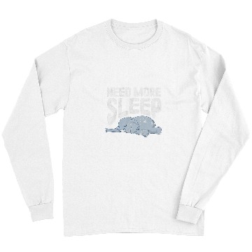Discover Elephant Mammal Need More Sleep Elephant Zookeeper Sleeping Distressed Long Sleeves
